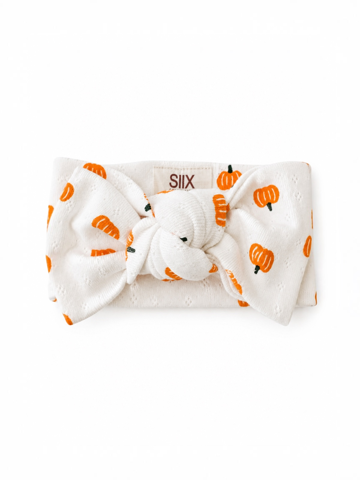 Pumpkin Organic Pointelle Bow