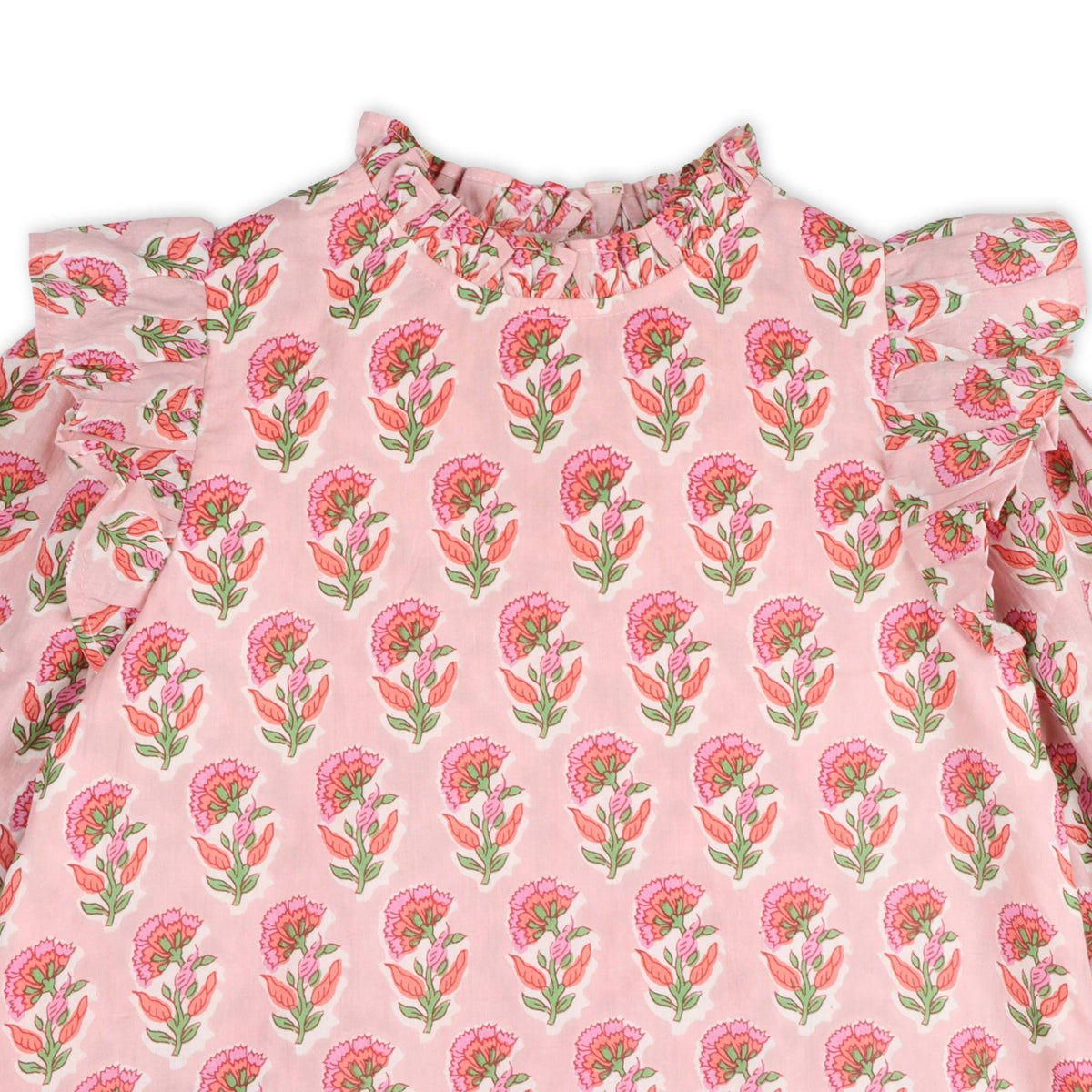 Jocelyn Floral Dress - Pink (Organic Cotton)