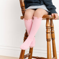 Blossom Lace Top Knee High Socks