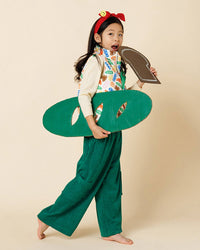 Corduroy Wide Pants - Green