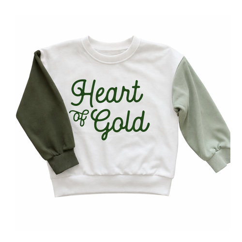 Heart of Gold | Kids St. Patricks Day Sweatshirt