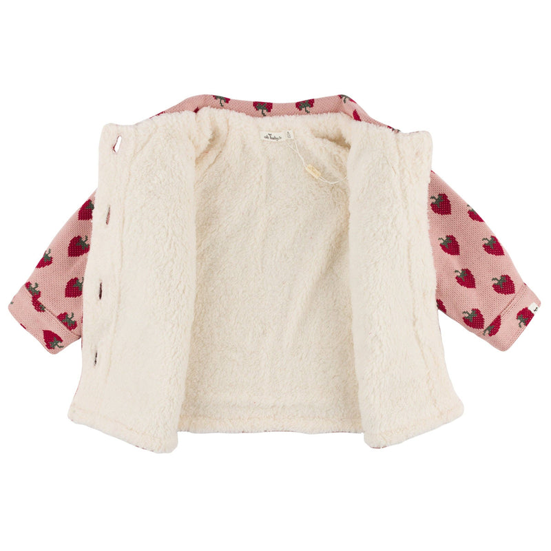 Winter Berries Shacket w/Blush Snowdrift Lining