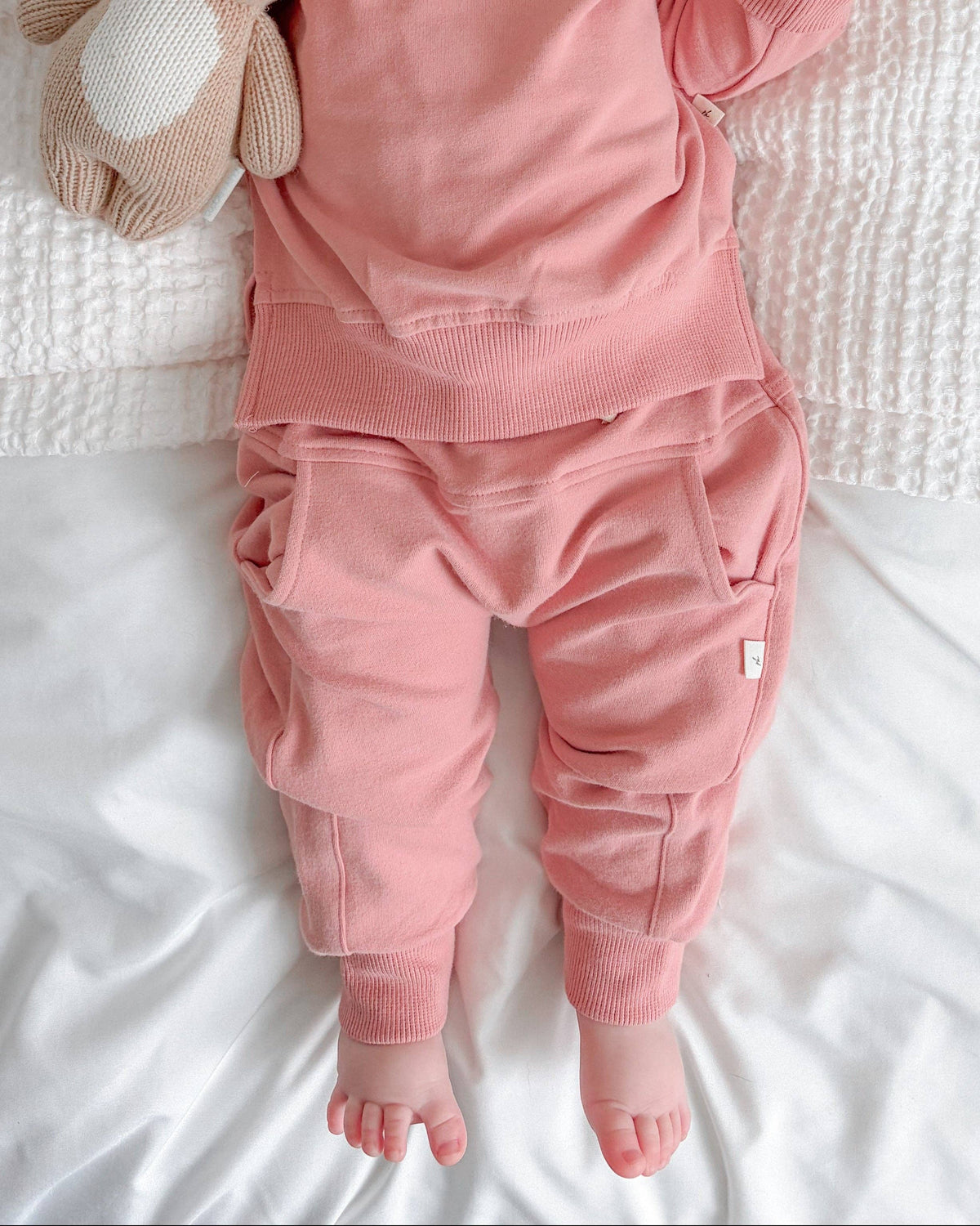 Jogger Pants Organic Cotton - Rosewood