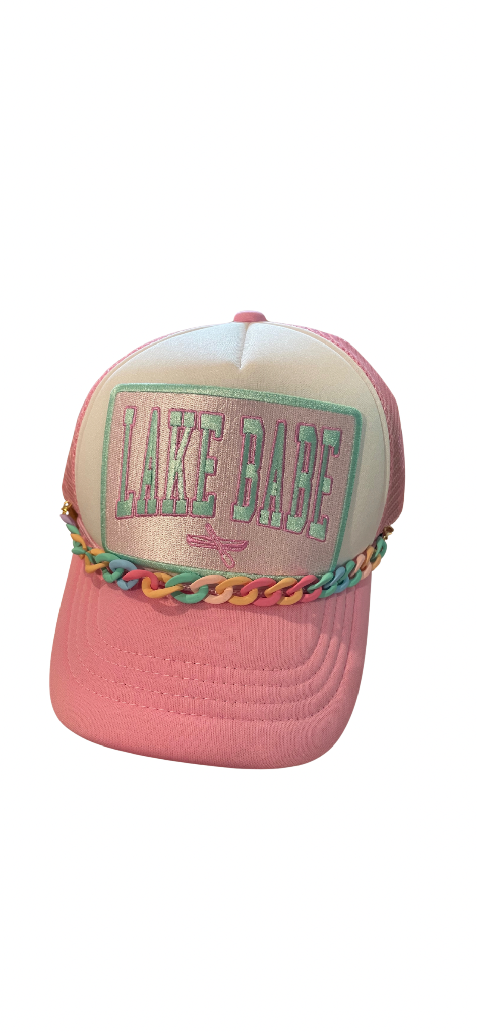 Lake Babe Trucker Hat with Chain