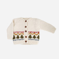 Holiday Tree Fair Isle Cardigan Kids Baby Sweater