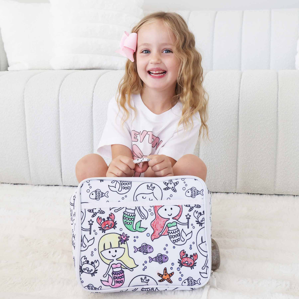 Kids Colorable Lunchbox Mermaid Magic