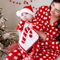 CuddleLane™ Luxe Lovey | Candy Cane