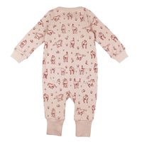 Rodeo Rose | Organic Zipper Romper
