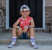 Red and Blue Stripe Washington V2 Socks