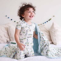 Country Club Cuties Two Piece Pajama Set | Blue