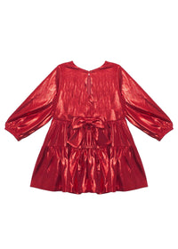 Ruby Red Teired Dress