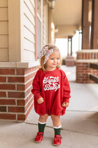 Santa Baby Christmas Sweatshirt Romper