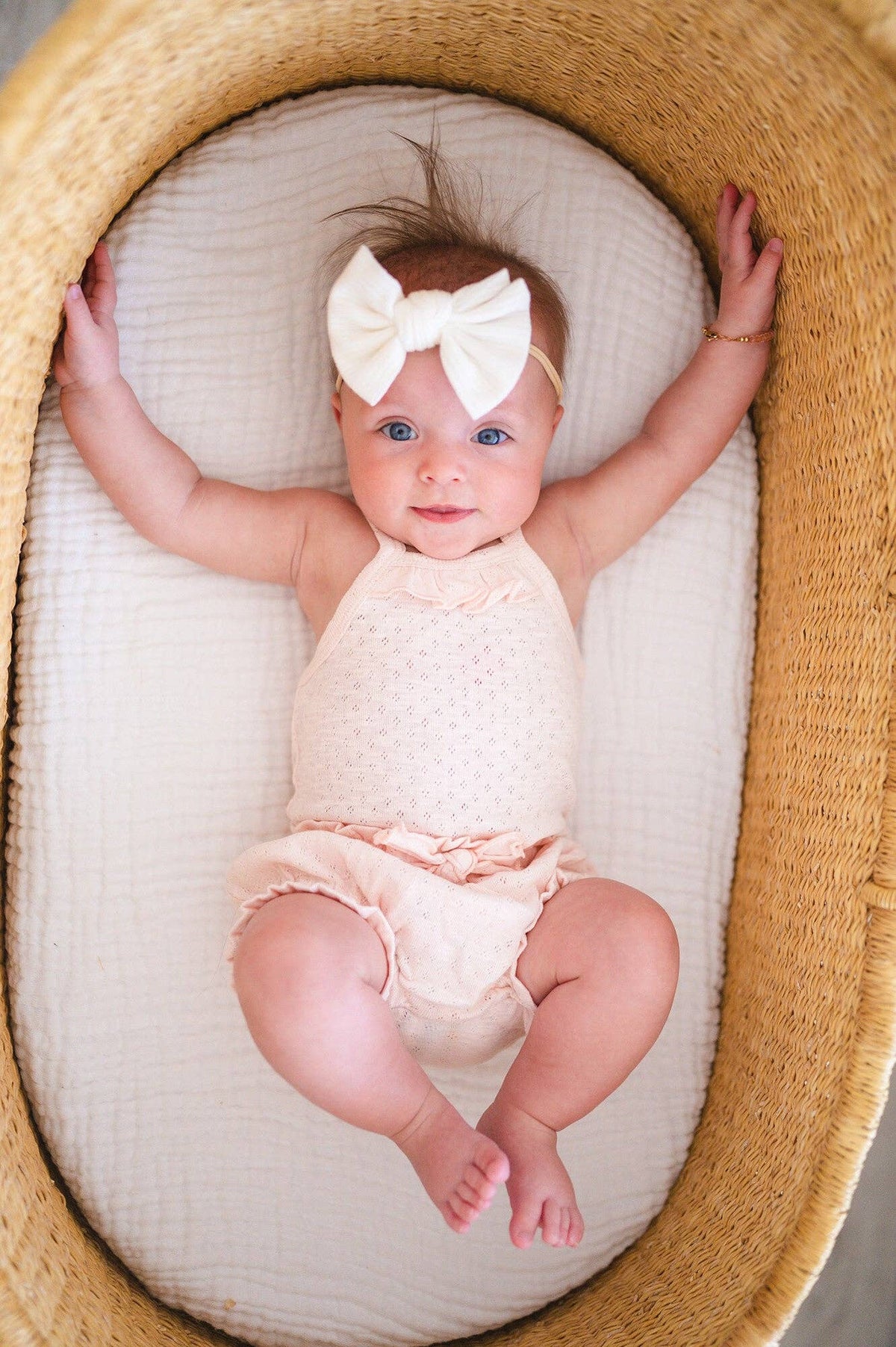 Cotton Candy | Organic Pointelle Ruffle Bloomer