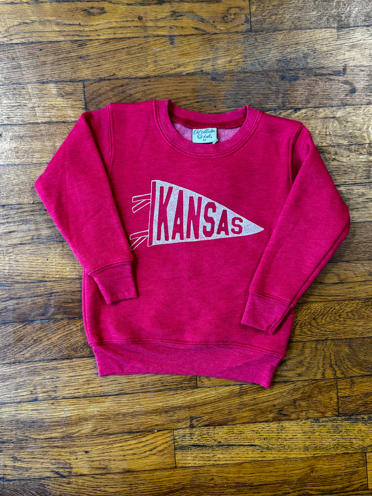 Kansas Pennant Toddler Graphic Sweatshirt