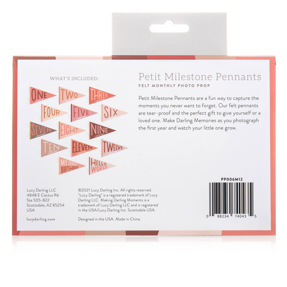 Blushing Meadow Baby Milestone Pennant