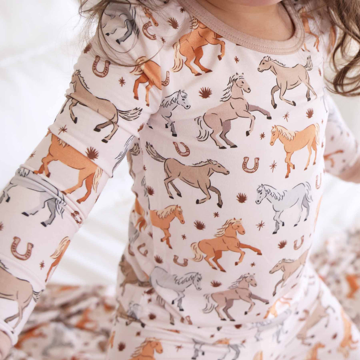 P's Ponies Two Piece Pajama Set