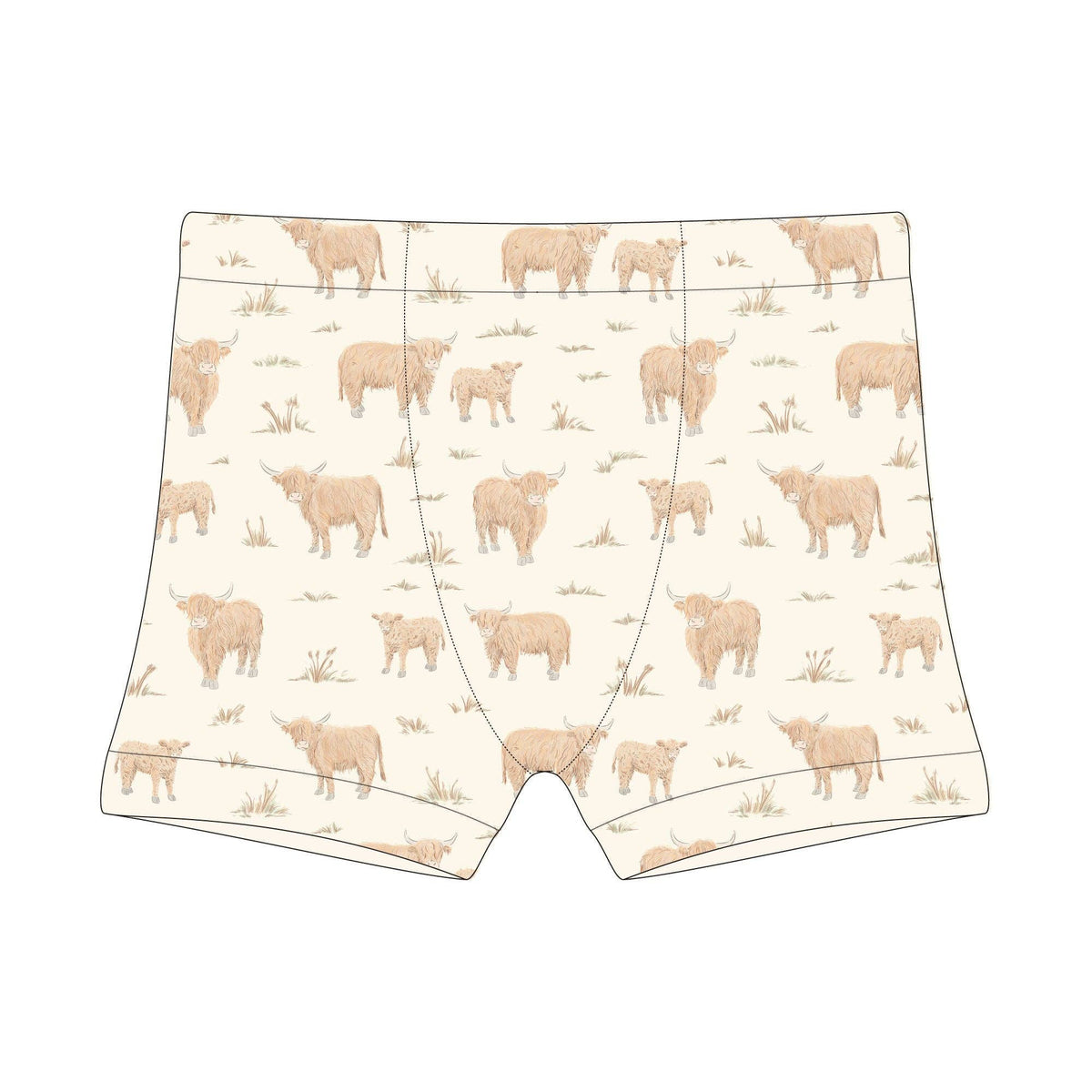 Highland Cow | Organic Potty-Training Boxers