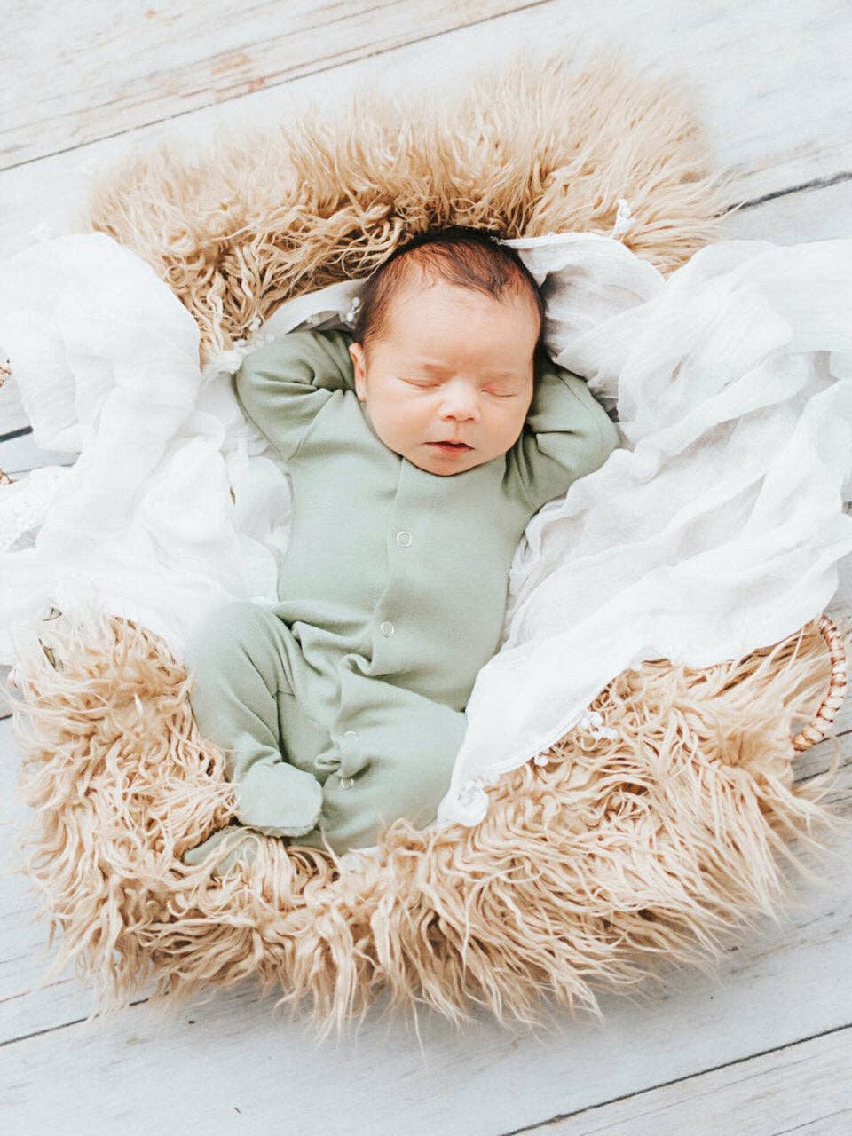 Seafoam | Organic Snap Footie