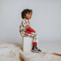 Rag Romper Holiday Plaid