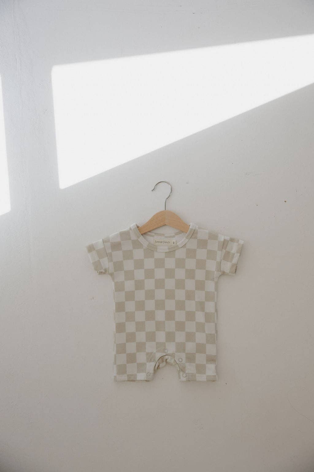 French Terry Romper | Checkerboard