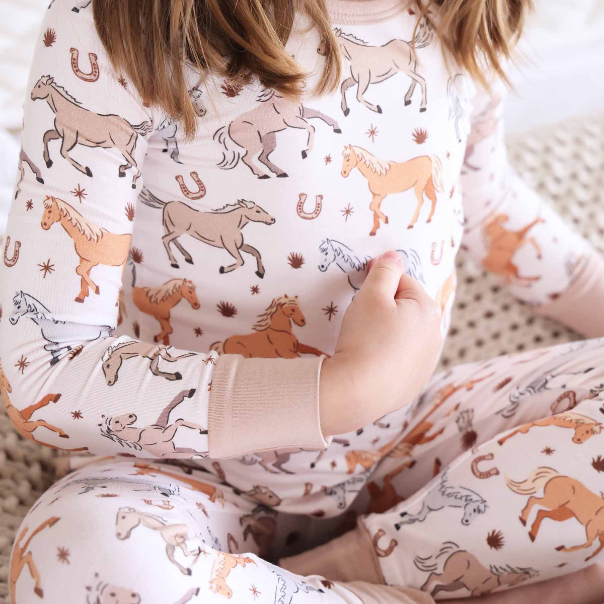 P's Ponies Two Piece Pajama Set