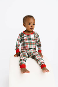 Christmas Plaid Bamboo Set