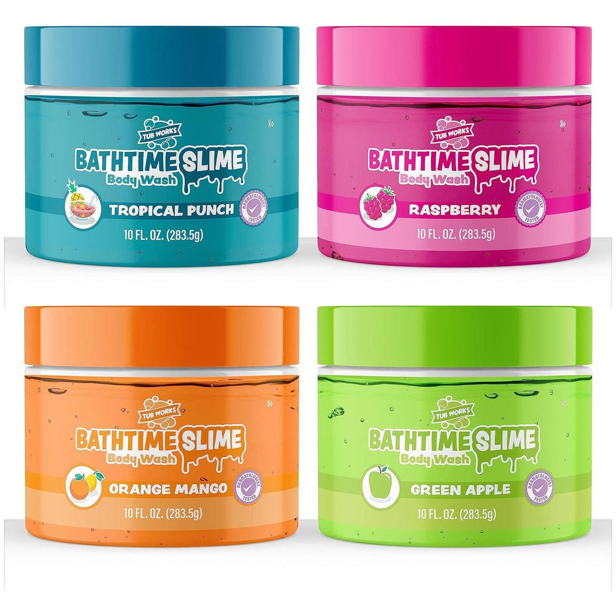 Tub Works® Bath Slime Kids Body Wash, Variety Limited Edition Colors