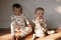 Highland Cow | Organic Zipper Footie
