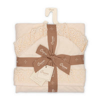Violet Ruffle Hooded Baby Bath Towel