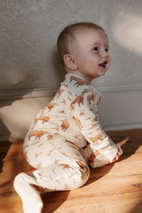Highland Cow | Organic Zipper Footie