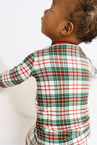 Christmas Plaid Bamboo Set