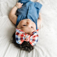 Printed Deb Bow - summertime check
