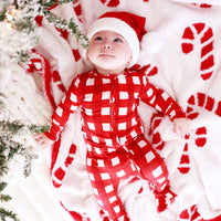 CuddleLane™ Luxe Blankets | Candy Cane