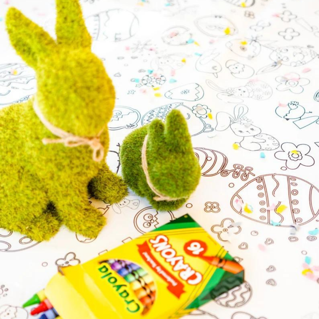 Kids Easter Coloring Tablecloth Activity