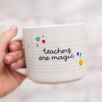 Teachers Are Magic Ceramic Mug - Cream