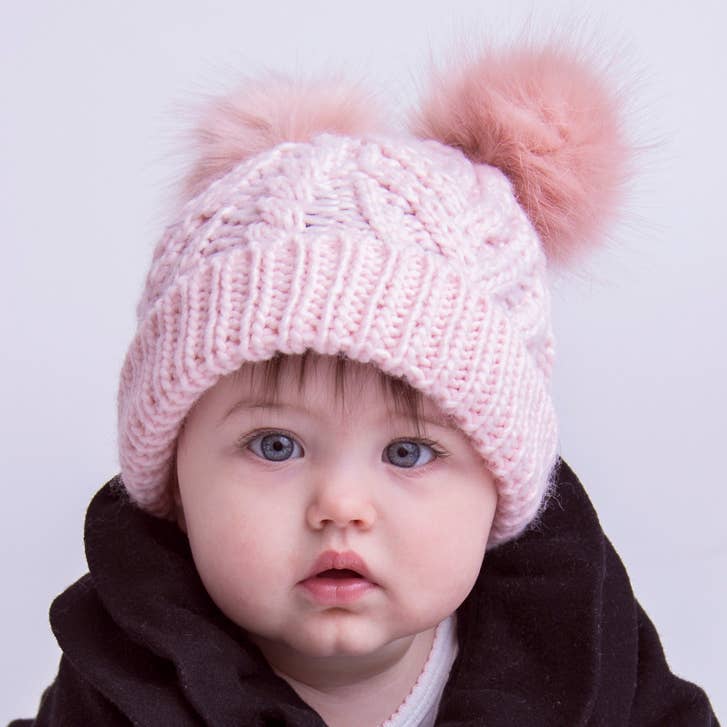 Blush Pink Fluffer Beanie