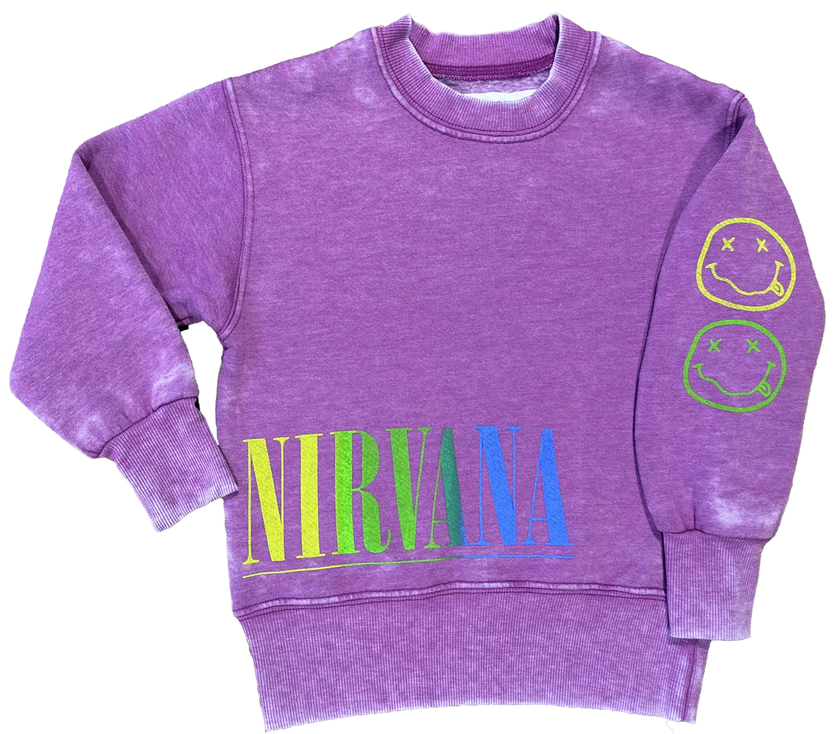 Nirvana Purple Nevermind Crewneck