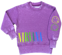 Nirvana Purple Nevermind Crewneck