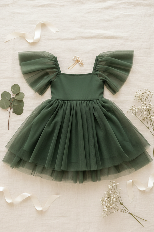 Fawn Dress (forest tulle)