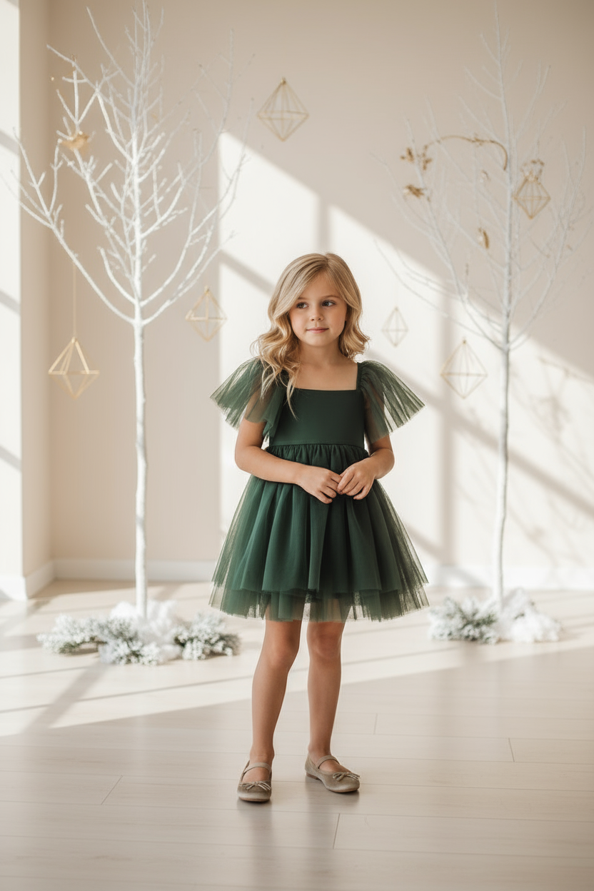 Fawn Dress (forest tulle)