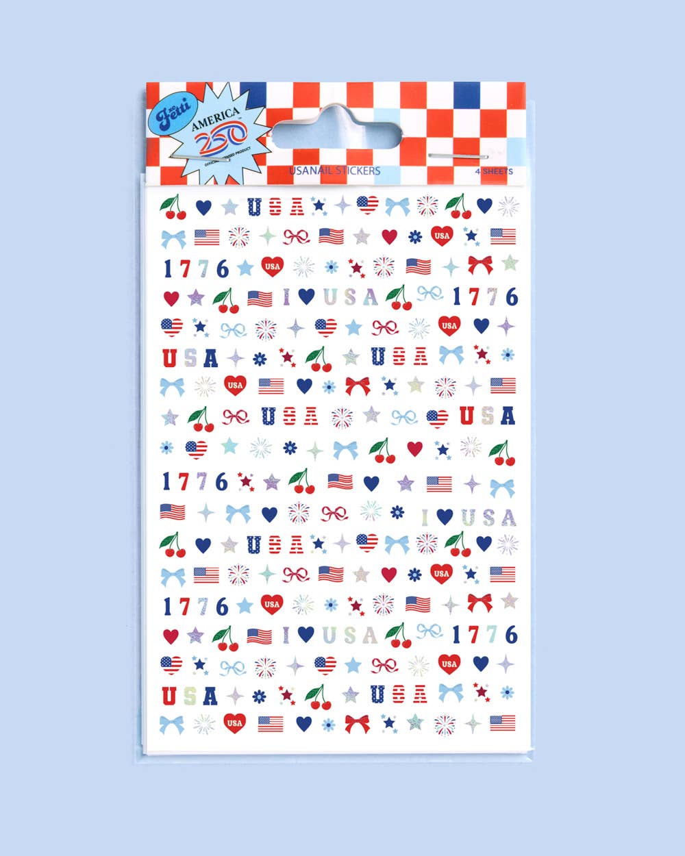 America 250 Nail Stickers | patriotic nails, usa party