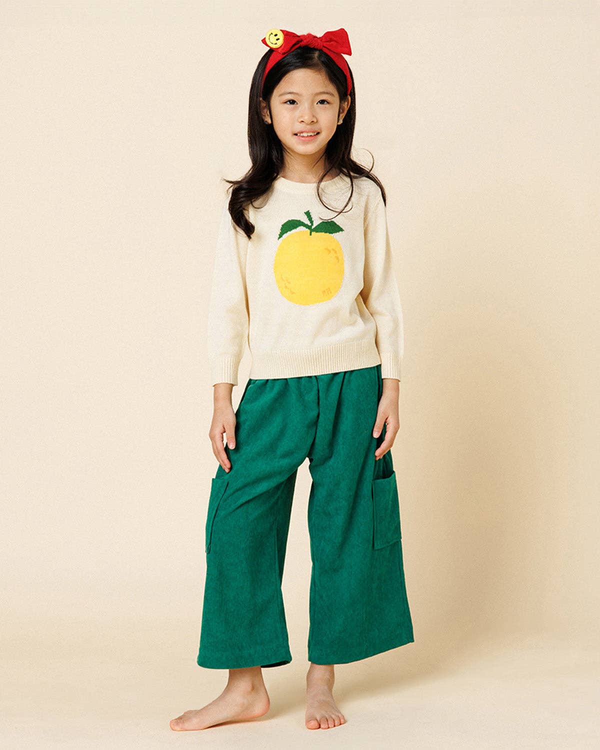 Corduroy Wide Pants - Green