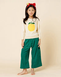 Corduroy Wide Pants - Green
