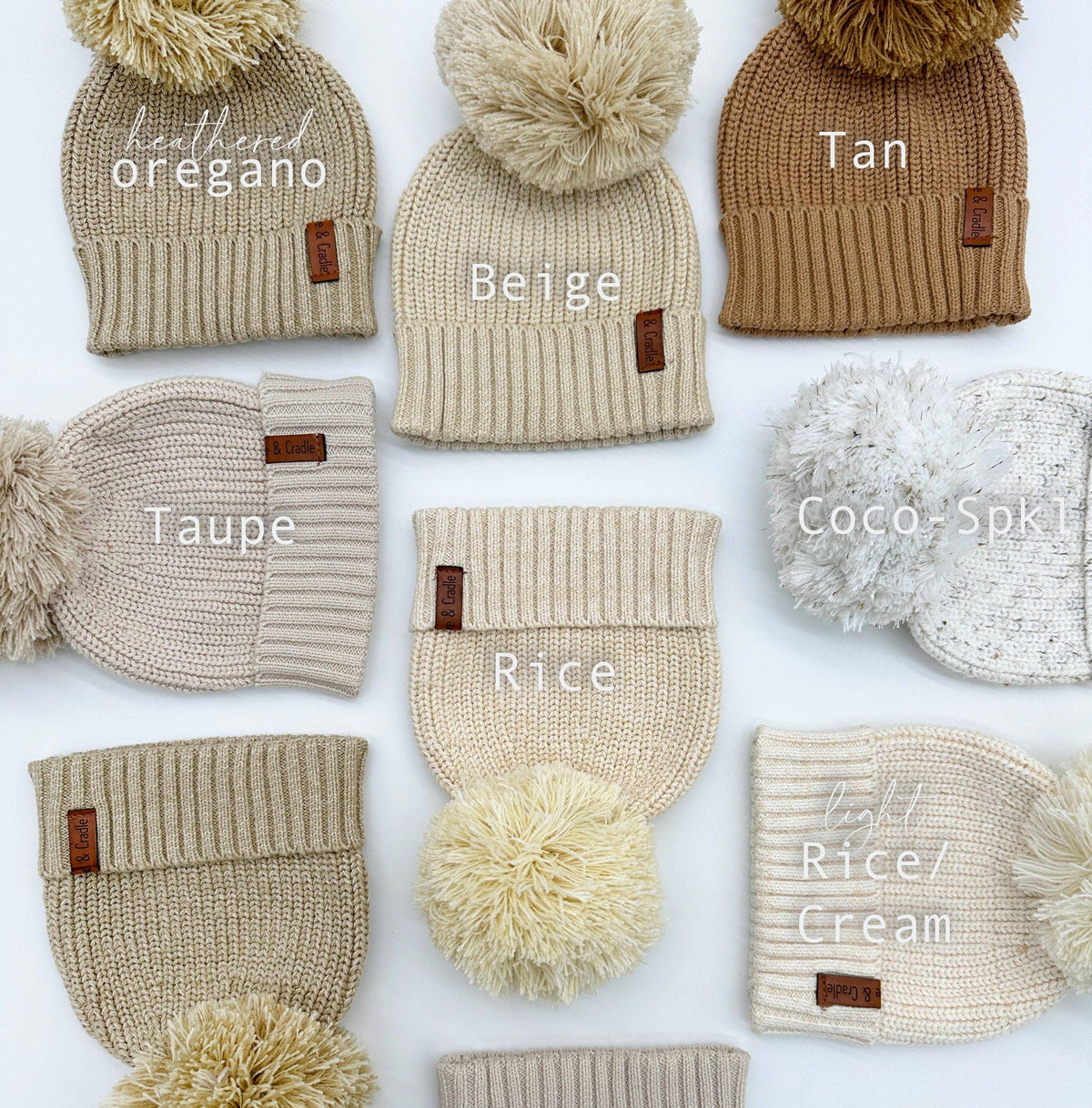 Cotton Pom Beanie - Coco Speckle