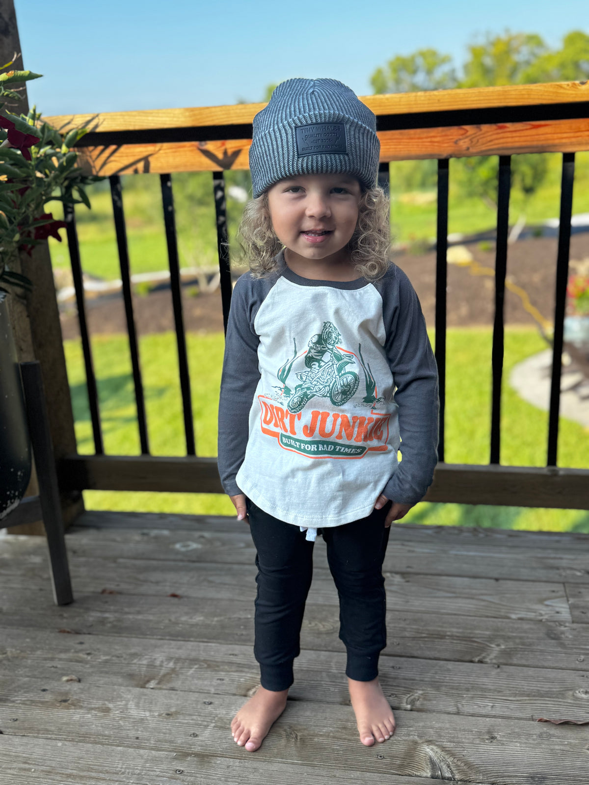 Dirt Junkie Cotton Jersey Raglan