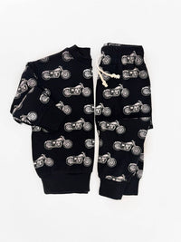 Born to Ride Black Jogger set