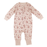 Rodeo Rose | Organic Zipper Romper