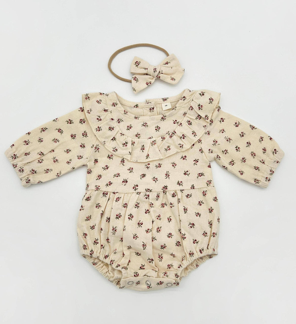 Charlotte Peppermint Romper + Matching Bow