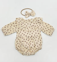 Charlotte Peppermint Romper + Matching Bow
