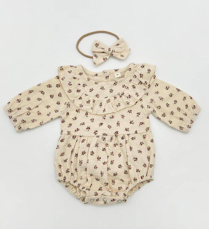 Charlotte Peppermint Romper + Matching Bow